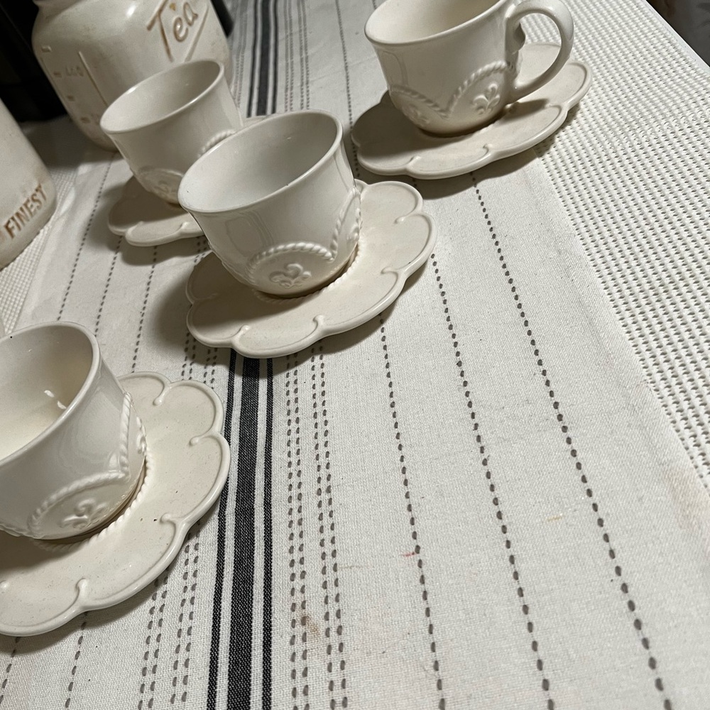 Princess House tea cup set 8 piece
